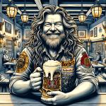 DALL·E 2023-11-17 16.33.16 - An illustration in the style inspired by the Böhse Onkelz, featuring a middle-aged Caucasian man with long, unkempt hair. He is sitting in a German pu.png